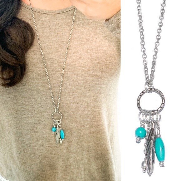 The House Of Gentry Jewelry - Silver & Turquoise Bead Necklace